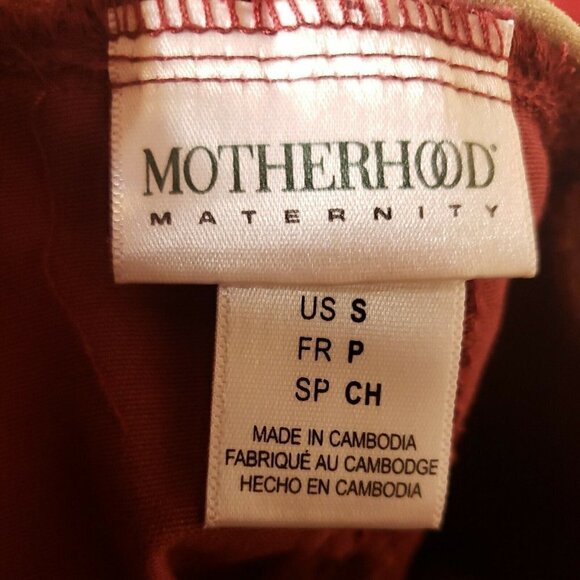 Motherhood Maternity Womens Red Cropped Skinny Ankle Pants Small - Picture 7 of 8